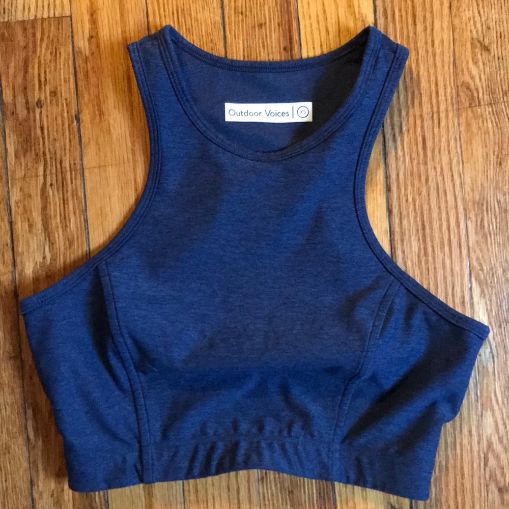 Outdoor voices sports bra high neck XS